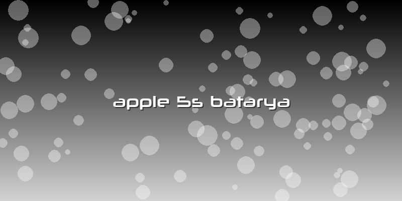 Apple 5s Batarya