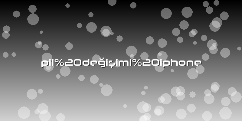 Pil%20değişimi%20iphone